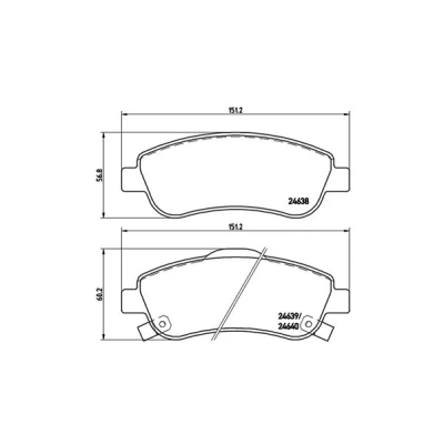 Afbeelding van MAGNETI MARELLI 363700428045 Remblokkenset Met akoestische slijtagewaarschuwing