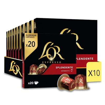 Afbeelding van L&#039;OR Espresso Splendente Koffiecups Intensiteit 7/12 10 x 20 capsules