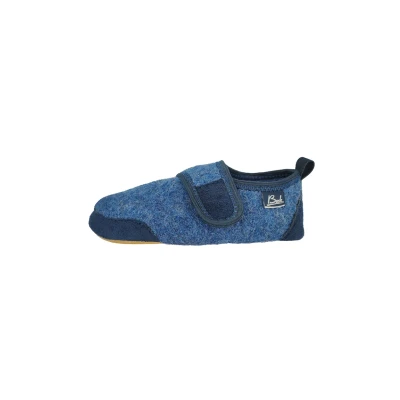 Afbeelding van Beck Buddies COSY Pantoffels voor kinderen, Maat: 22, Dunkelblau Wol