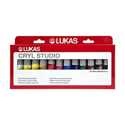 Afbeelding van LUKAS Cryl Studio Set van 12 tubes 20 ml