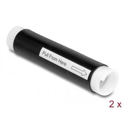 Afbeelding van Delock Cold Shrink Tube 25 mm x 130 2 pcs black