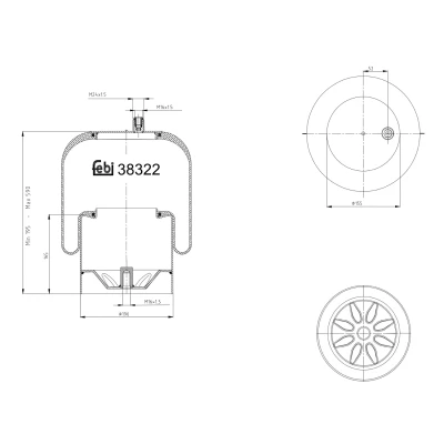 Afbeelding van Febi Bilstein Veerbalg 38322