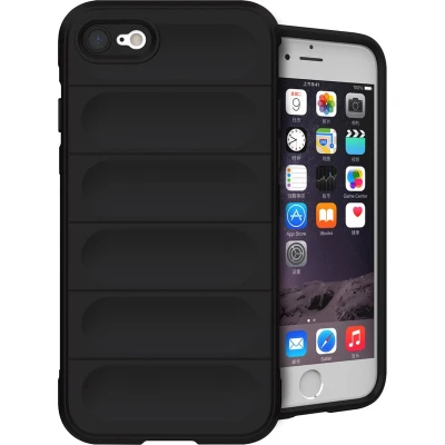 Afbeelding van imoshion EasyGrip Backcover voor de Apple iPhone SE (2022 / 2020) 8 7 Zwart