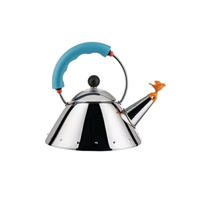 Afbeelding van Alessi Fluitketel 9093/1 LAZ Licht Blauw 1 Liter door Micheal Graves