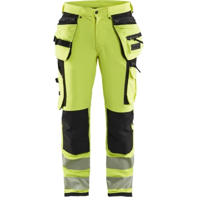 Afbeelding van Blaklader High Vis werkbroek met 4 weg stretch 1997 1642 Geel/Zwart