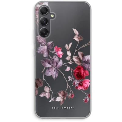 Afbeelding van Case Company® hoesje geschikt voor Samsung Galaxy A34 Mooie bloemen Soft Cover Telefoonhoesje Bescherming aan alle Kanten en Schermrand
