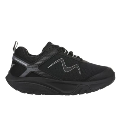 Afbeelding van MBT Sport 4 III sportschoenen voor heren, moderne stijl, anatomische wandelschoenen, comfortabel, fysiologisch comfort, stabiliteit, schommelzool., zwart., 44 EU