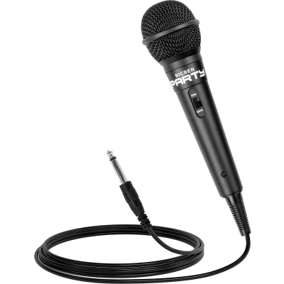 Afbeelding van Bigben Party microfoon Karaokemicrofoon Zwart