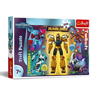 Afbeelding van Trefl Transformers: EarthSpark Puzzel met 200 Elementen Kleurrijke Puzzels Sprookjesfiguren, Transformers, Creatief Entertainment, Plezier voor kinderen vanaf 7 jaar