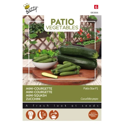 Afbeelding van Patio Veggies, Courgette Star F1 Buzzy
