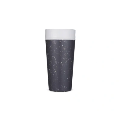 Afbeelding van Circular&amp;Co. Koffiebeker Circular Cup Zwart/Wit 340 ml