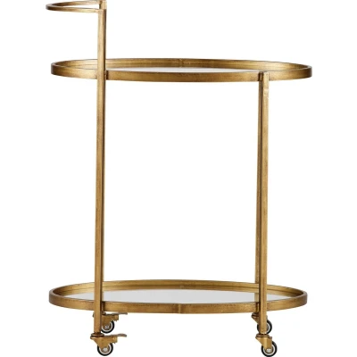 Afbeelding van Trolley Push Metaal Antique Brass