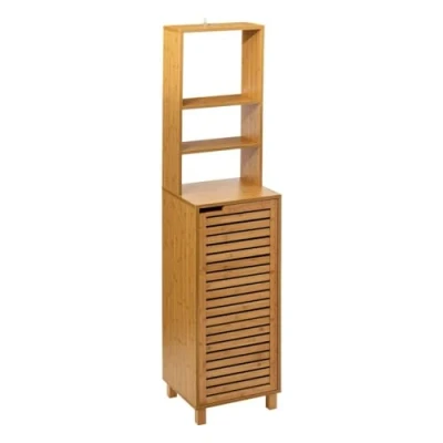 Afbeelding van 5five Hoge Badkamerkast Sicela Bamboelook 33x38x168 cm Bruin