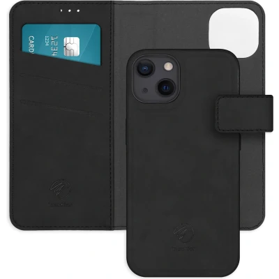 Afbeelding van iMoshion Hoesje Geschikt voor iPhone 13 Met Pasjeshouder Uitneembare 2 in 1 Luxe Bookcase Zwart
