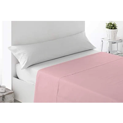 Afbeelding van Miracle Home Hoeslaken, verstelbaar, zacht en comfortabel, katoen, 50% polyester, roze, 90 cm