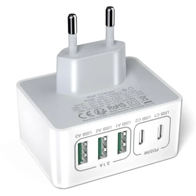 Afbeelding van Snellader voor iPhone 16 15 14 13 12 11, 50 W USB C adapter Samsung S23/S22/S21/S20, oplader, oplader