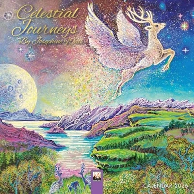 Afbeelding van Celestial Journeys by Josephine Wall Mini Calendar 2026 (Art Calendar)