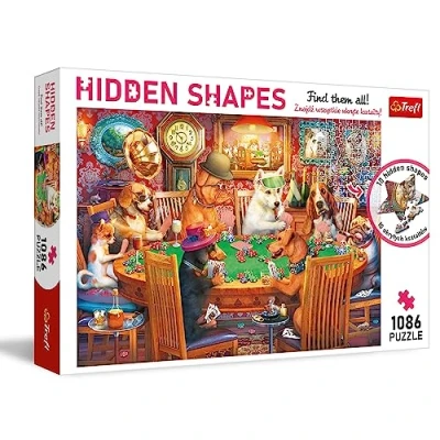 Afbeelding van Trefl Puzzles &quot;1000 Hidden Shapes&quot; Game Night