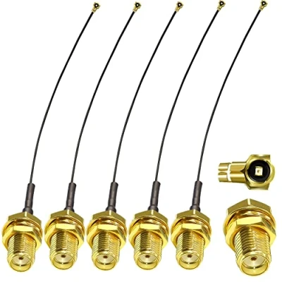 Afbeelding van TUOLNK 5 stuks SMA aansluiting naar U.fl/IPX op IPX IPEX MHF4 RF Pigtail antenneverlengkabel WiFi 0,81 mm antennekabel