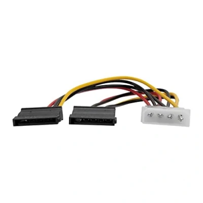 Afbeelding van 2 * Serial ATA 15 cm stroomkabel