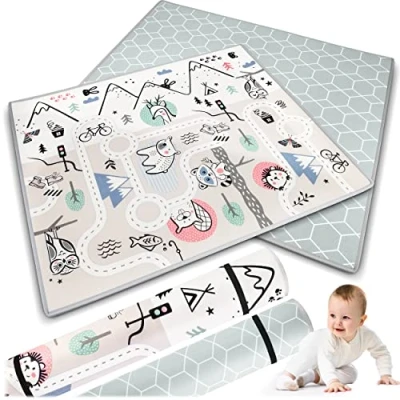Afbeelding van Opgerolde schuimmat 180 x 150 1,5 cm Nukido NK 342