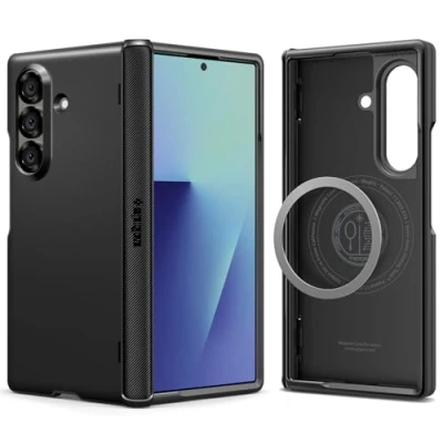 Afbeelding van Spigen Slim Armor Pro MagFit beschermhoes compatibel met Samsung Galaxy Z Fold 7 zwart