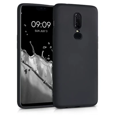 Afbeelding van kwmobile telefoonhoesje geschikt voor OnePlus 6 Hoesje smartphone Back cover in zwart