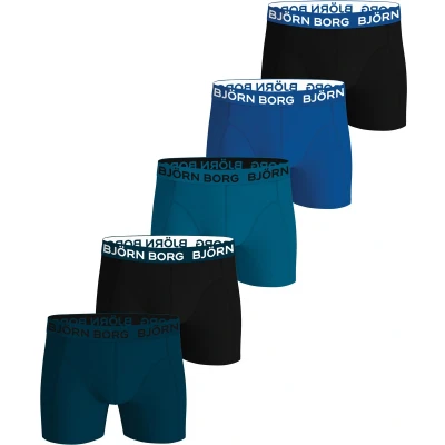 Afbeelding van Björn Borg Cotton Stretch Boxershorts Heren (5 pack) Maat XL