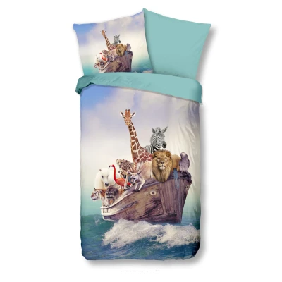 Afbeelding van Good Morning, Beddengoed, Omkeerbaar beddengoed voor kinderen &quot;Noah (Beddengoed set, 135 x 200 cm)