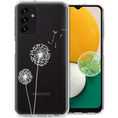 Afbeelding van iMoshion hoesje Geschikt voor Samsung Galaxy A13 (5G) / A04s Siliconen Design Wit Line Art Woman White