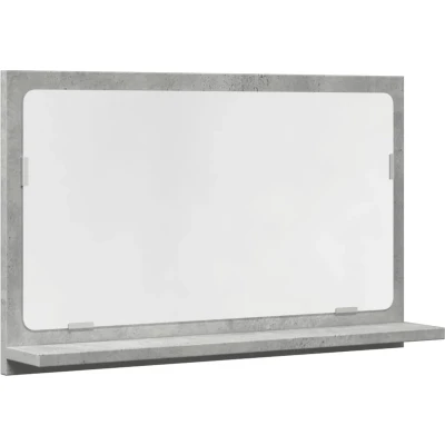 Afbeelding van vidaXL Badkamerspiegelkast 60x11x37 cm bewerkt hout betongrijs
