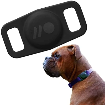 Afbeelding van Case Mate, AirTag houder voor IPX6 Silicone Halsbanden, Zwart