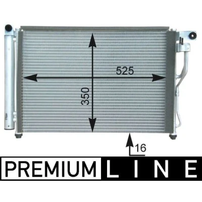 Afbeelding van Condensor, airconditioning MAHLE AC 439 000P