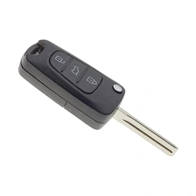 Afbeelding van JONGO Sleutelhoes met lemmet, compatibel Kia CEE&#039;d, Optima, Pro Rio, Sorento &amp; Sportage Sleutelbehuizing Plip auto afstandsbediening 3 toetsen