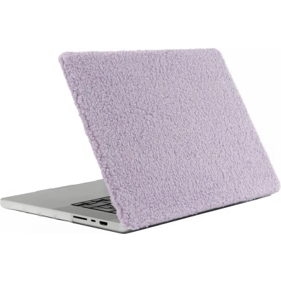 Afbeelding van iMoshion Laptop Cover Geschikt voor MacBook Air 15 inch (2024) M3 chip / (2023) A3114 A2941 Teddy Lila