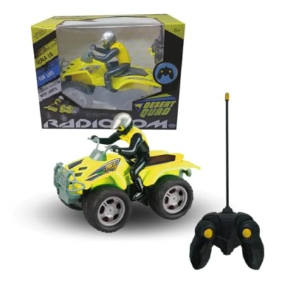 Afbeelding van ODS Radiocom Desert Quad, radiografisch bestuurbare motorfiets, speelgoed, 7 functies, schaal 1:8, 27 x 21 15 cm, leeftijd + 6 jaar