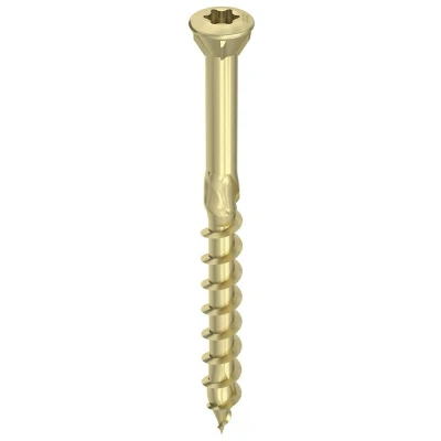 Afbeelding van HECO TOPIX Plus glaslatschroef 3,5x40mm lenskop geel verzinkt deeldraad T10 60297 (Per 500 stuks)
