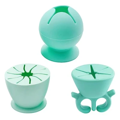 Afbeelding van 3 stuks vinyl afvalverzamelgereedschap, zuignap, verzamelgereedschap, accessoires voor cameeën, opschrift, HTV, vinylverwijdering (groen)
