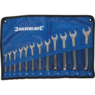 Afbeelding van Silverline 12 delige steekringsleutel set 6 22 mm