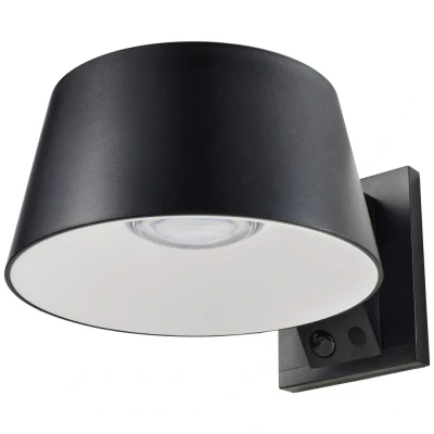 Afbeelding van Sygonix SY 5801972 Wandspot op zonne energie met bewegingsmelder 10 W Neutraalwit Antraciet grijs