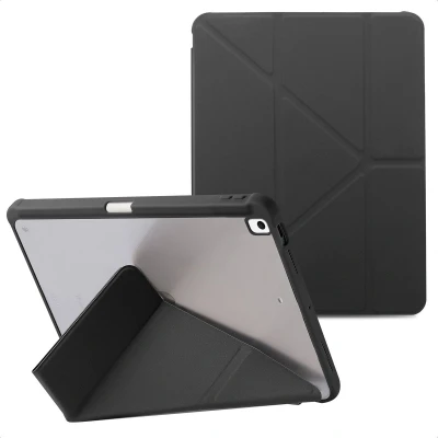 Afbeelding van imoshion Tablet Hoes Geschikt voor iPad 9 10.2 (2021) 9e generatie / 7 (2019) 7e 8 (2020) 8e Origami bookcase 2.0 Zwart