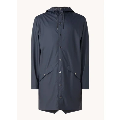 Afbeelding van Rains LONG Jacket Unisex Regenjas, Maat: XS, Navy