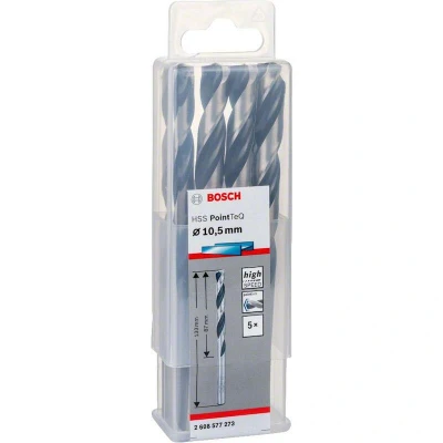 Image de BOSCH 2608577273 foret hélicoïdal HSS PointTeQ 10.5 mm (5 pcs)