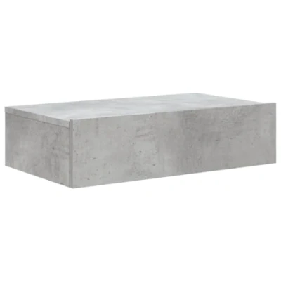 Image de vidaXL Meuble TV avec éclairage LED gris béton 60x35x15,5 cm842892