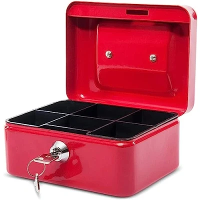 Afbeelding van Geldkist MAUL GK 2, 152 x 125 81 mm, Rood