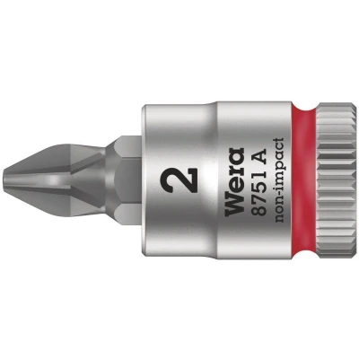 Afbeelding van Wera 05003351001 8751 A Zyklop Dopbit Philips PH2 x 28mm 1/4&quot;