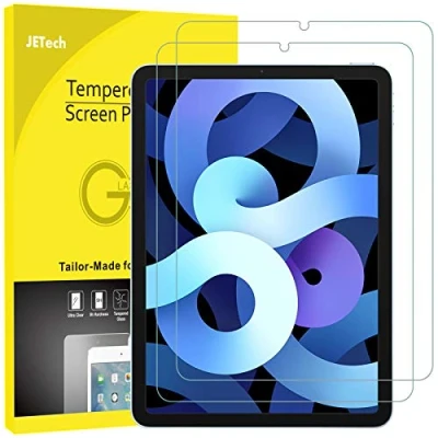 Afbeelding van JETech Displaybeschermfolie voor iPad Air 5/4 (10,9 inch, model 2022/2020, 5e/4e generatie), beschermfolie van gehard glas, 2 stuks