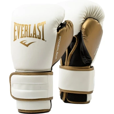 Afbeelding van Everlast Powerlock 2r Training Glove White/Gold 14 oz