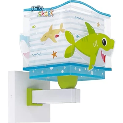 Afbeelding van Dalber Little Shark wandlamp met zeemotief