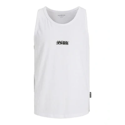 Image de JACK &amp; JONES Jcosago Débardeur pour homme avec petit logo, Blanc éclatant., M
